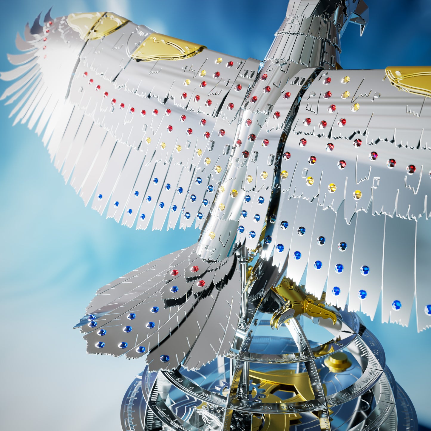 THE GREAT EAGLE GOLDEN ARMOR Hand-Embellished with Swarovski® crystals