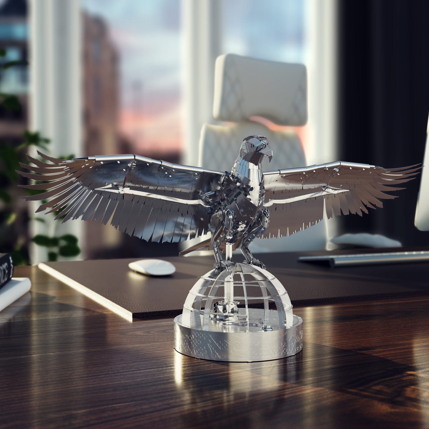 THE GREAT EAGLE SILVER ARMOR Hand-Embellished with Swarovski® crystals