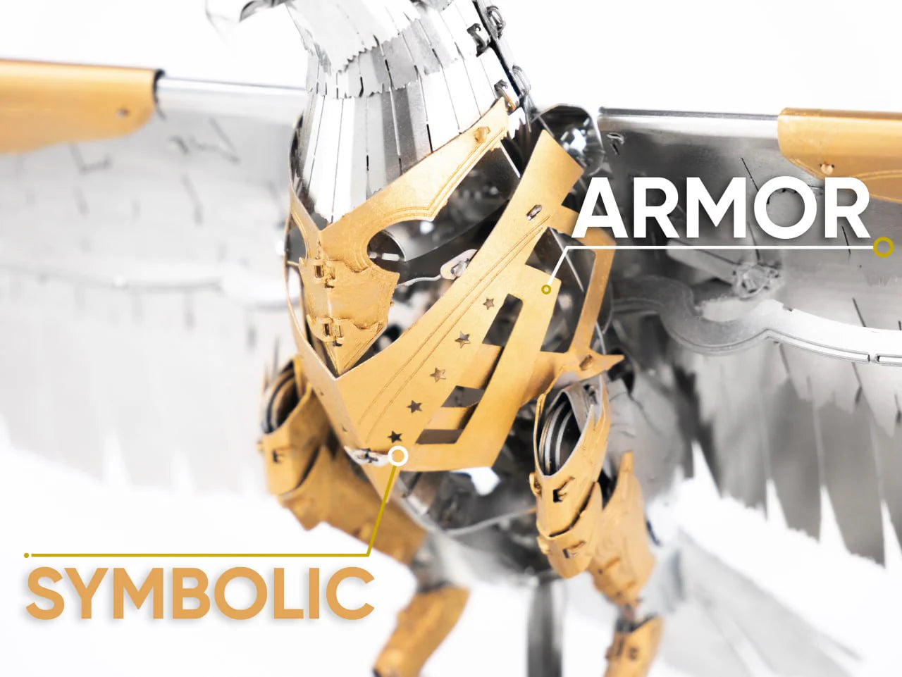 THE GREAT EAGLE GOLDEN ARMOR Hand-Embellished with Swarovski® crystals